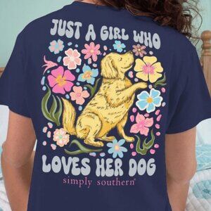 “Just a Girl Who Loves her Dog” Simply Southern T-Shirt Last 1!